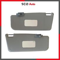 skirtas Fiat Panda skydelis nuo saulės, kairysis dešinysis pilkas skėtis su veidrodžiu 2 dalių apsauga nuo saulės, skirta Fiat Panda 169 MK2 735362729 735362730