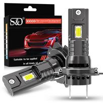 2vnt H7 LED priekinių žibintų Canbus lemputės mini belaidės 25000LM 80W 6500K CSP, skirtos automobilio priekiniams žibintams, automatinėms turbo lempoms Led automobilių Plug&Play lemputė 12V
