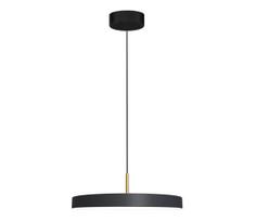 LED Pakabinamas sietynas DISC LED/38W/230V diametras 45 cm juoda