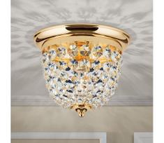 Orion DLU 1840/26-Krištolinis lubinis šviestuvas PLAFOND 1xE27/40W/230V diametras 26 cm auksas