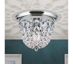 Orion DLU 1840/26-Krištolinis lubinis šviestuvas PLAFOND 1xE27/40W/230V diametras 26 cm chromas