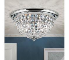 Orion DLU 1840/47-Krištolinis lubinis šviestuvas PLAFOND 6xE27/40W/230V diametras 47 cm chromas