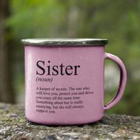 Metalinis puodelis "Sister"