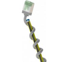 Goobay 74343 Ultra-Flexible CAT 8.1 Patch Cable, Slim, U/FTP, 0.15 m, Grey | Goobay