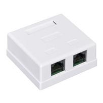 Alantec GN011 tinklo jungiamoji dėžutė Cat6 Balta