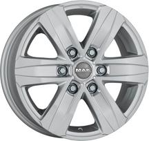 Ratlankis MAK Stone 6 R16x6.5 6x125 ET 50 CB 74.1 (Silver) (1215 kg)