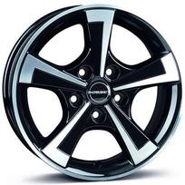 Ratlankis BORBET R15x6 5x112 ET 30 CB 66 (Black Polished Glossy) (1100 KG kg)