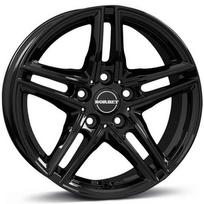 Ratlankis BORBET XR BG R16x6.5 5x112 ET 22 CB 66.6 (Black Glossy) (650 kg)