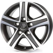 Ratlankis BORBET R16x6.5 5x114 ET 45 CB 66 (Mistral Anthracite Glossy Polished) (875 KG kg)