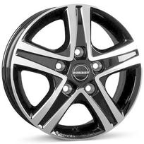Ratlankis BORBET R16x6 5x130 ET 68 CB 78 (Black Polished Glossy) (1350 KG kg)