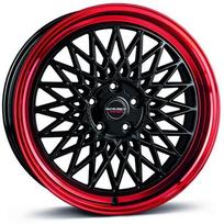 Ratlankis BORBET R17x7 4x100 ET 30 CB 64 (Black Rim Red) (600 KG kg)