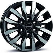 Ratlankis BORBET R18x7.5 6x130 ET 47 CB 84 (Black Polished Matt) (1350 KG kg)