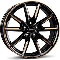 Ratlankis BORBET R18x8 5x114 ET 40 CB 72 (Black Glossy Gold Spoke Rim) (690 KG kg)