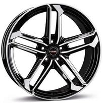 Ratlankis BORBET R19x8 5x112 ET 55 CB 66 (Black Polished Glossy) (690 KG kg)