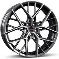 Ratlankis BORBET BY TPM R20x8 5x120 ET 35 CB 72.6 (Titan Polished Matt) (740 kg)