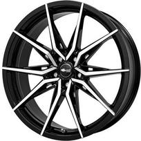 Ratlankis BROCK B42 SGVP R20x9.5 5x114.3 ET 45 CB 64.1 (Black Front Polished) (780 kg)