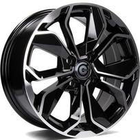 Ratlankis CARBONADO R14x6 4x100 ET 35 CB 73 (Black Front Polished) (500 KG kg)