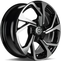Ratlankis CARBONADO R15x6.5 4x100 ET 35 CB 67 (Black Front Polished) (620 KG kg)