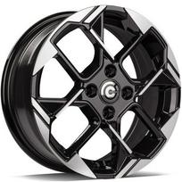 Ratlankis CARBONADO R15x6 4x100 ET 40 CB 67 (Black Front Polished) (500 KG kg)