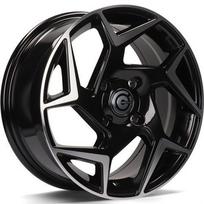 Ratlankis CARBONADO R15x6.5 4x108 ET 40 CB 63 (Black Front Polished) (560 KG kg)