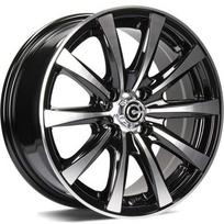 Ratlankis CARBONADO R15x6.5 4x100 ET 35 CB 67 (Black Front Polished) (515 KG kg)