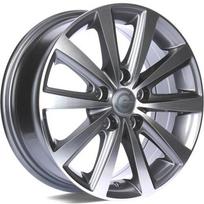 Ratlankis CARBONADO R15x6 5x100 ET 38 CB 57 (Anthracite Front Polished) (675 KG kg)