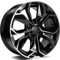 Ratlankis CARBONADO R16x6.5 4x100 ET 38 CB 73 (Black Front Polished) (500 KG kg)