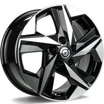 Ratlankis CARBONADO Kioto BFP R16x6.5 5x114.3 ET 40 CB 73.1 (Black Front Polished) (690 kg)