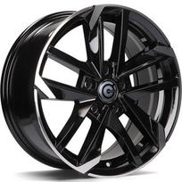 Ratlankis CARBONADO R17x7.5 5x108 ET 45 CB 65 (Black Front Polished) (680 KG kg)