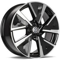 Ratlankis CARBONADO R17x7 5x108 ET 45 CB 67 (Black Front Polished) (680 KG kg)