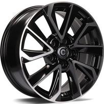 Ratlankis CARBONADO Dynasty BFP R17x7 5x114.3 ET 40 CB 73.1 (Black Front Polished) (690 kg)
