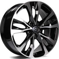 Ratlankis CARBONADO R17x7 5x114 ET 45 CB 73 (Black Front Polished) (690 KG kg)