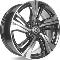 Ratlankis CARBONADO R17x7 5x114 ET 45 CB 73 (Black Front Polished) (720 KG kg)
