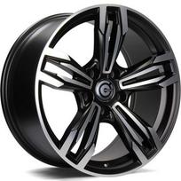 Ratlankis CARBONADO R17x8 5x120 ET 30 CB 72 (Matt Black Front Polished) (690 KG kg)