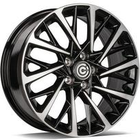 Ratlankis CARBONADO SPACE BFP R18x7.5 5x114.3 ET 45 CB 73.1 (Black Front Polished) (690 kg)