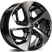 Ratlankis CARBONADO R18x7.5 5x114 ET 45 CB 73 (Black Front Polished) (690 KG kg)
