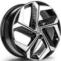 Ratlankis CARBONADO Arctic BFP R18x7 5x114.3 ET 50 CB 73.1 (Black Front Polished) (690 kg)