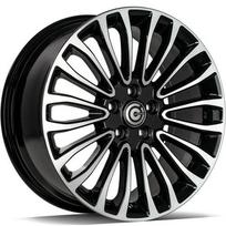 Ratlankis CARBONADO R18x8 5x108 ET 55 CB 63 (Black Front Polished) (680 KG kg)