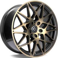 Ratlankis CARBONADO R18x8.5 5x120 ET 35 CB 72 (Black Glossy Gold Front) (815 KG kg)