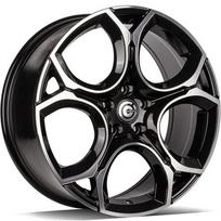 Ratlankis CARBONADO R19x8 5x112 ET 45 CB 57 (Black Front Polished) (700 KG kg)
