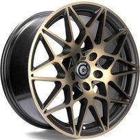 Ratlankis CARBONADO R19x8.5 5x120 ET 35 CB 72 (Black Glossy Gold Front) (815 KG kg)