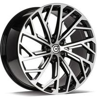 Ratlankis CARBONADO R20x9 5x112 ET 30 CB 66 (Black Front Polished) (750 kg)