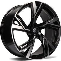 Ratlankis CARBONADO R20x9 5x112 ET 30 CB 66 (Black Front Polished) (850 KG kg)
