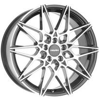 Ratlankis CARMANI 18 Knut BP R18x8 5x112 ET 25 CB 66.5 (Black Polished)