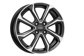 Ratlankis DEZENT KT dark R16x6 4x100 ET 50 CB 54.1 (Gunmetal/Polished) (475 kg)