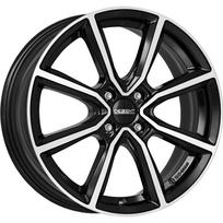 Ratlankis DEZENT TN dark R16x6.5 4x100 ET 45 CB 60.1 (Black/Polished) (630 kg)