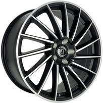Ratlankis DIEWE WHEELS Briosa NEM R18x8 5x110 ET 33 CB 65.1 (Black Machined) (690 kg)