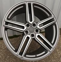 Ratlankis HAXER B1382 R20x10 5x120 ET 40 CB 72.6 (Grey Polished Half Matt)
