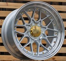 Ratlankis HAXER HX025 R18x10 10x120 ET 15 CB 74.1 (Silver Polished Lip) (690 kg)