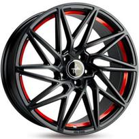 Ratlankis KESKIN TUNING R18x8 5x112 ET 45 CB 72 (Black Painted Red Inside)